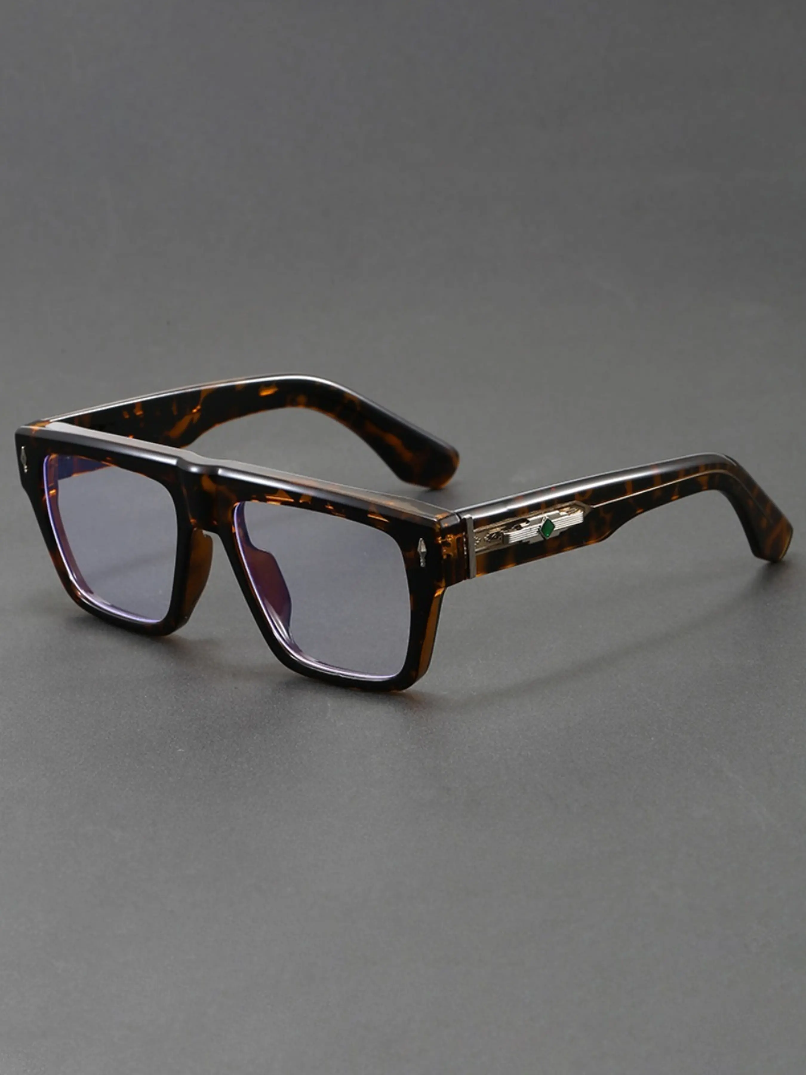 COJOS Retro Luxury Square Frame Men and Women High Quality Eyewear Reading Glasses Temples with Niche Design Comes with Glasses Upgrade Gift Box