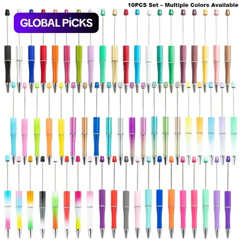 10 Standard Pens, Writing Pen, Ink, Durable Plastic, Easy DIY, Fun Creative Gift, Ideal for Home Office School Business, Aesthetic Pens, Stationery Writing Tools #GLOBAL PICKS