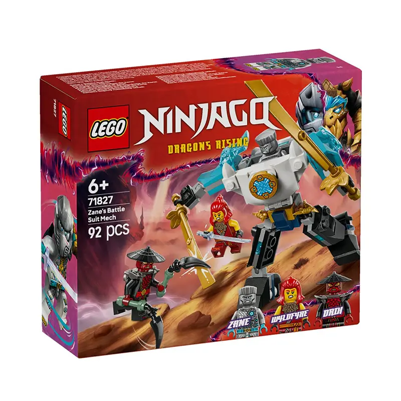 LEGO Ninjago Dragons Rising Zane's Battle Self-Model 71827 92 Pieces Building Set for Kids Ages 6+