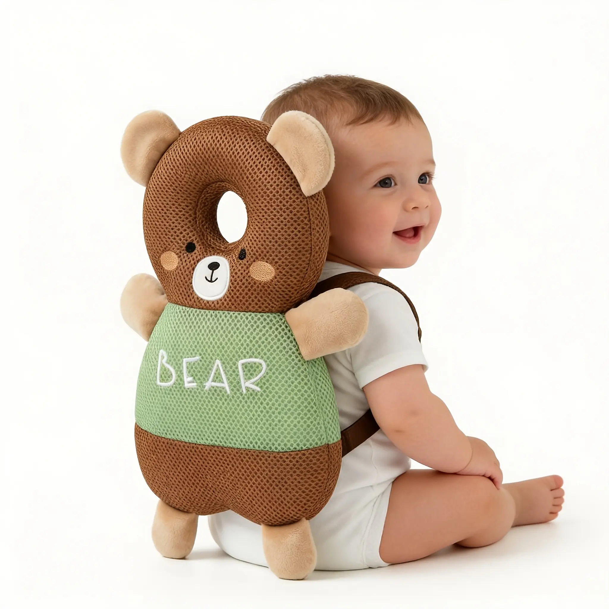 Toddler Backpack with Adjustable Plush Backrest & Soft Carrier Suitable for Infants, Bookbag, Colorful Polyester Fiber, Gift for & ( /Milk //)