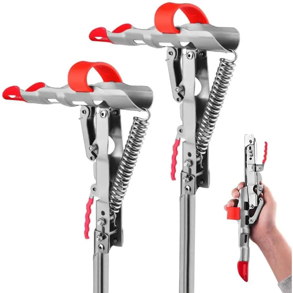 Automatic Spring Fishing Rod Holder for Ground  Fishing Pole Holder Hook Setter Adjustable High Sensitivity Stainless Steel Fishing Rod Stand Pack