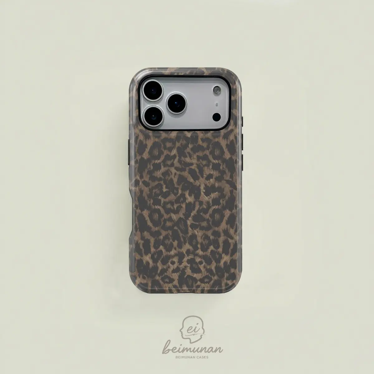 Retro-style leopard print in brown and black, this durable 2-in-1 case is MagSafe compatible and works with iPhone 17/16/15/14/13/12/11 Pro Max/Plus/Pro. A simple and stylish phone case, the perfect birthday gift.,back to school,back to school haul