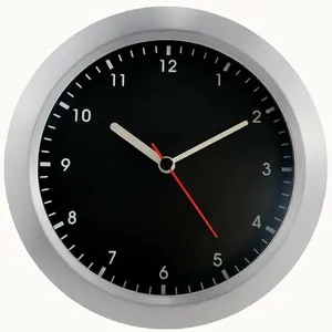 Waterproof Clock, Bathroom Wall Clock, 7-Inch, Anti-Mist, Mini Hanging Clock, Large Numbers, Modern Design, No Drilling, Suction Cup, Dust-Proof, Silent Analog Clock