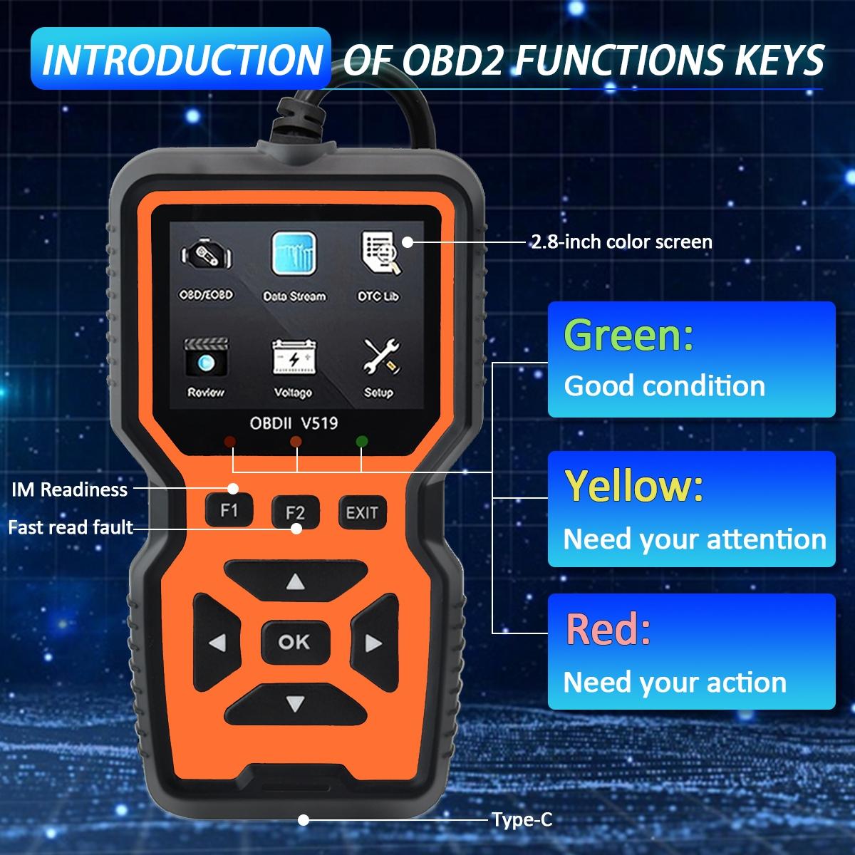 OBD2 plug and play diagnostic scanner