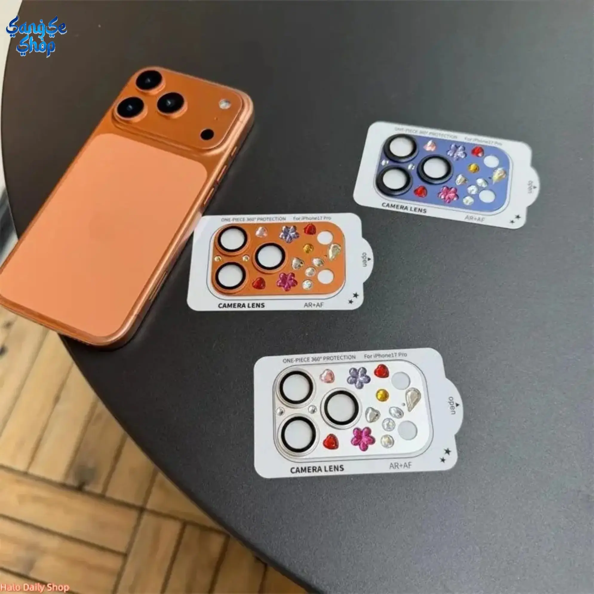 Sparkling Diamond-Pattern Camera Lens Protector for iPhone 17 Series, Full-Coverage Stylish Phone Accessory, Screen Protector, Accessories, Full Cover, Smartphone, Handheld, Protection, Cellphone, Plastic, Mobile Accessory, Stylish Tech Accessory