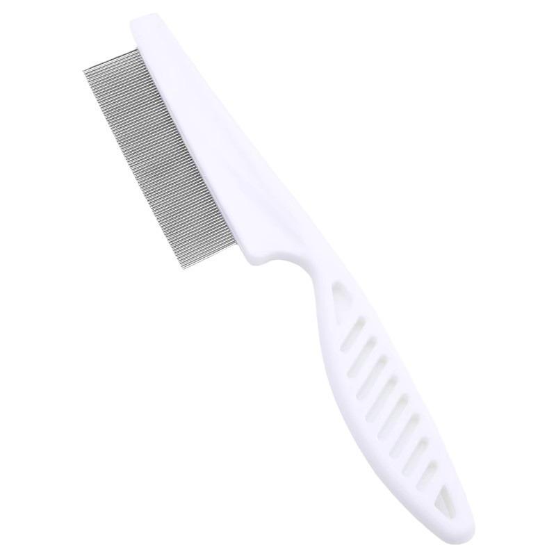 Dog Comb Cat Comb Special for Cats and Dogs, Fine Tooth Comb for Teddy Dogs, Flea Removal Supplies for Bichon Frise Pets shedding blade head lice Portable Hair Roller cow scratching brush bag
