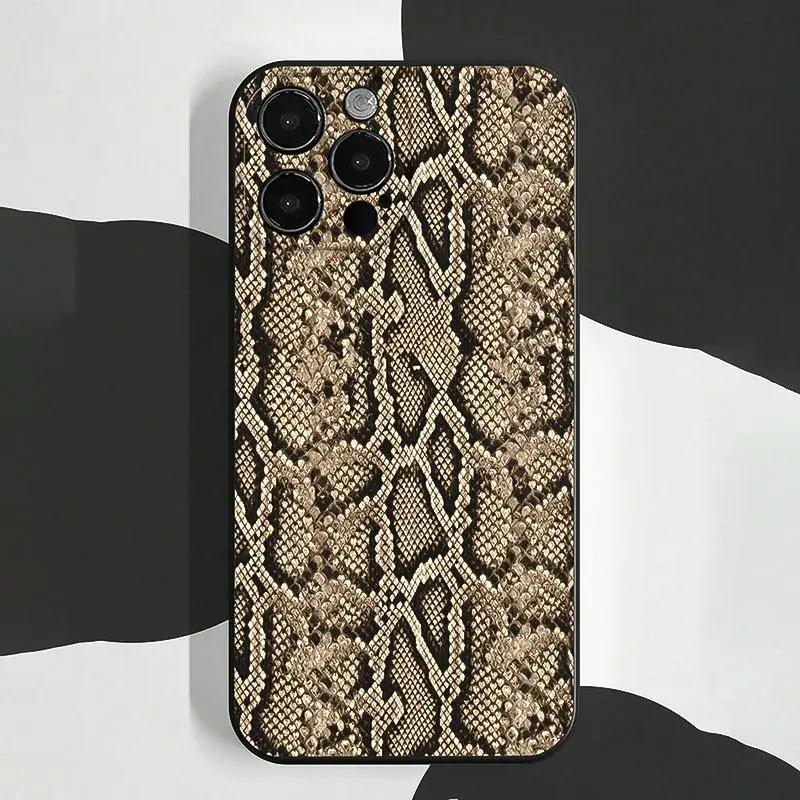 Phone Case: Magic Cube Creative Python Skin Pattern Phone Case, Compatible with iPhone 11, 12, 13, 14, 15 Pro Max, 12 Pro Max, 13 Pro Max, 14 Pro Max, XR, 15, 15 Pro, 15 Pro Max, 16, 16 Pro, 16 Pro Max, 17, 17 Pro, 17 Air, 17 Pro Max