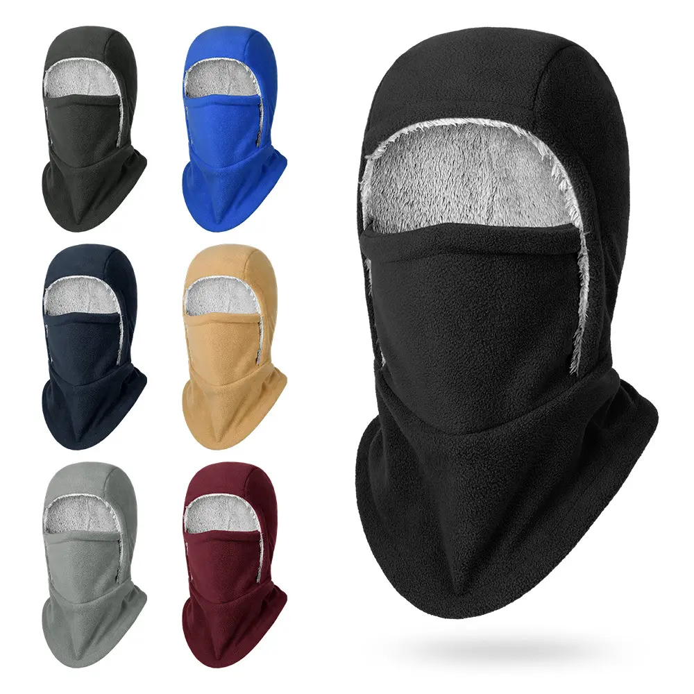 Thermal Balaclava Full Face Mask - Windproof Fleece-Lined Neck Warmer for Winter Outdoor Cycling, Skiing Face Protection