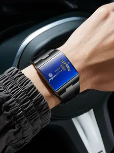 Rectangular Men's Watch, Unique Luxury Waterproof High-End Men's and Women's Watch, Trendy Fashion Timepiece, Stylish and Durable