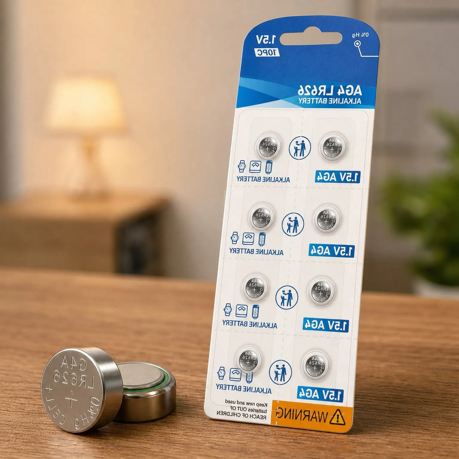 SR626SW 377 376 LR626 AG4 1.5V Alkaline Watch Batteries - 10 Count Coin CellsGift