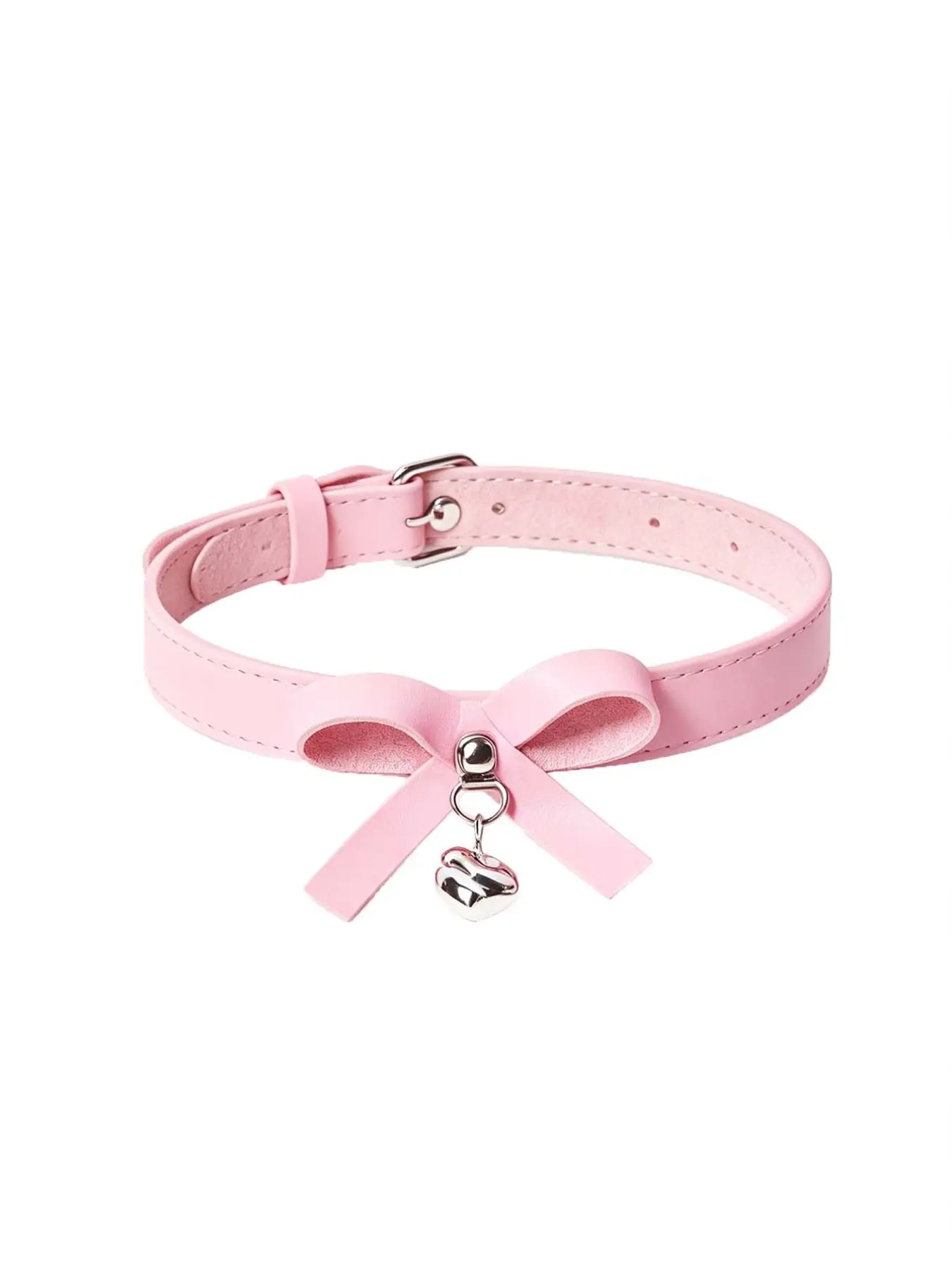 Sweet Girly Style Bow Bell Adjustable Choker Necklace