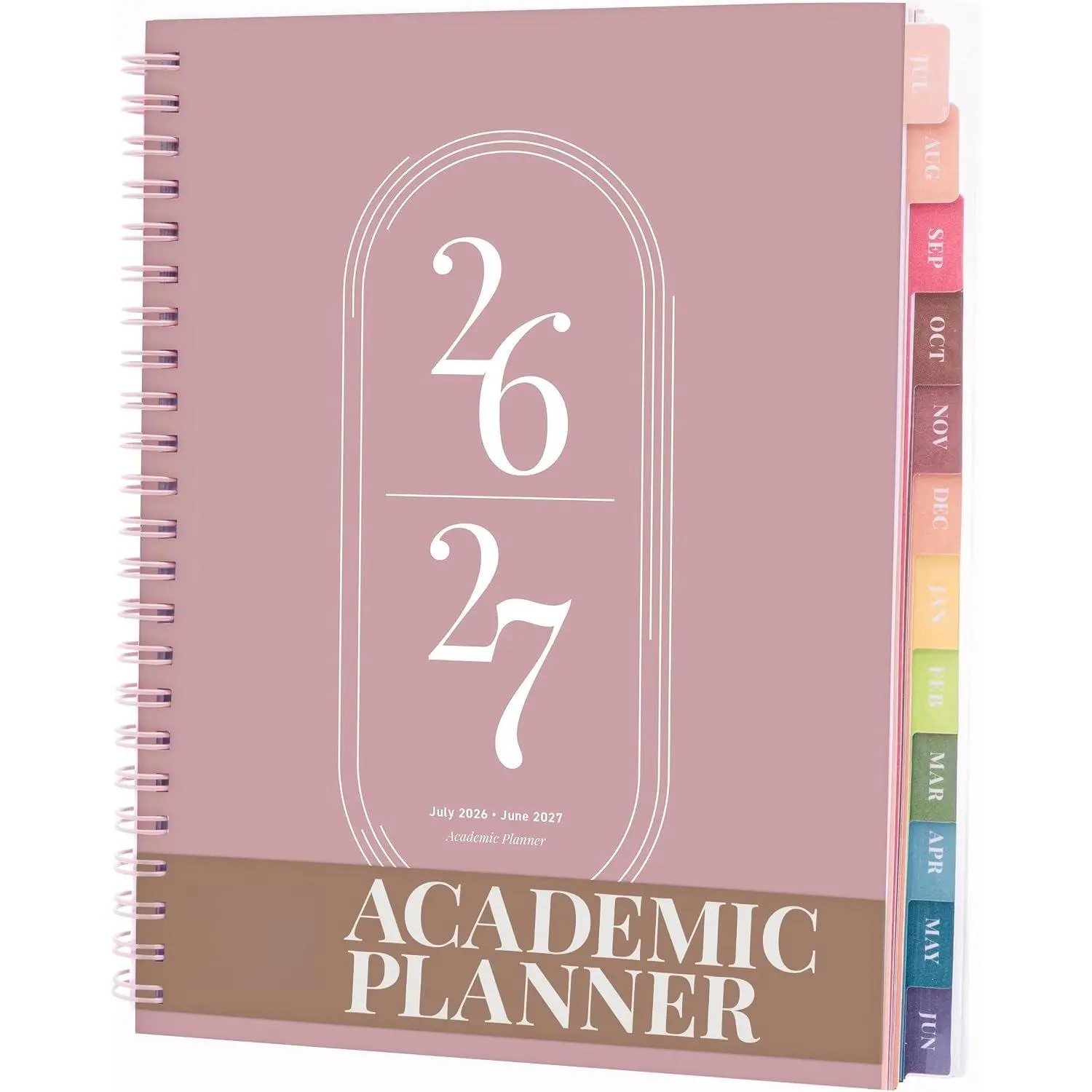 Academic Planner 2026-2027, Daily, Weekly  Monthly Planner, July 2026 - June 2027, Student Notes Pages, -Wire Binding, Weekly Agenda for School  Work (8 x 6-Inches, )