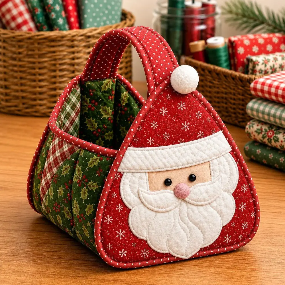 DIY Christmas Basket Making Kit Set, Creative Craft Material Pack for Family - Indoor Leisure Recreation Supply for Xmas Decor & Gift Basket