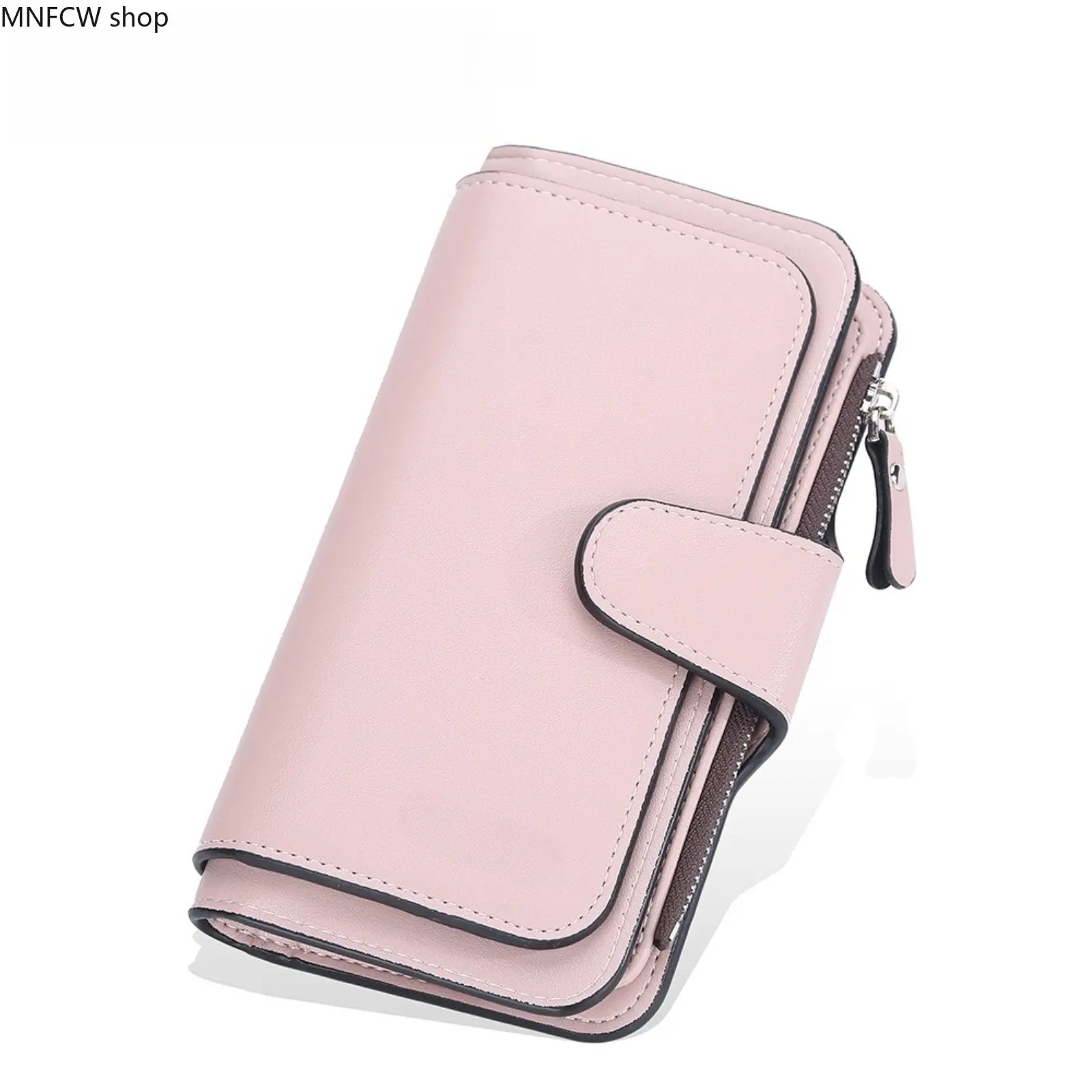Large Capacity Tri-fold Long Wallet | Multi-Card Slot Leather Clutch for Women | Sleek Zipper Organizer Purse | Practical & Slim Designer Style Handbag for Daily Essentials
