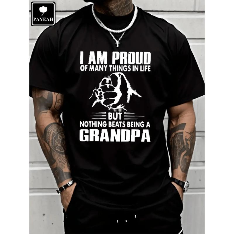 Proud Of Many Things In LifeNothing Being A Grandpa Monogrammed T-Shirt 100% Heavy Cotton T Shirt SpringStatements