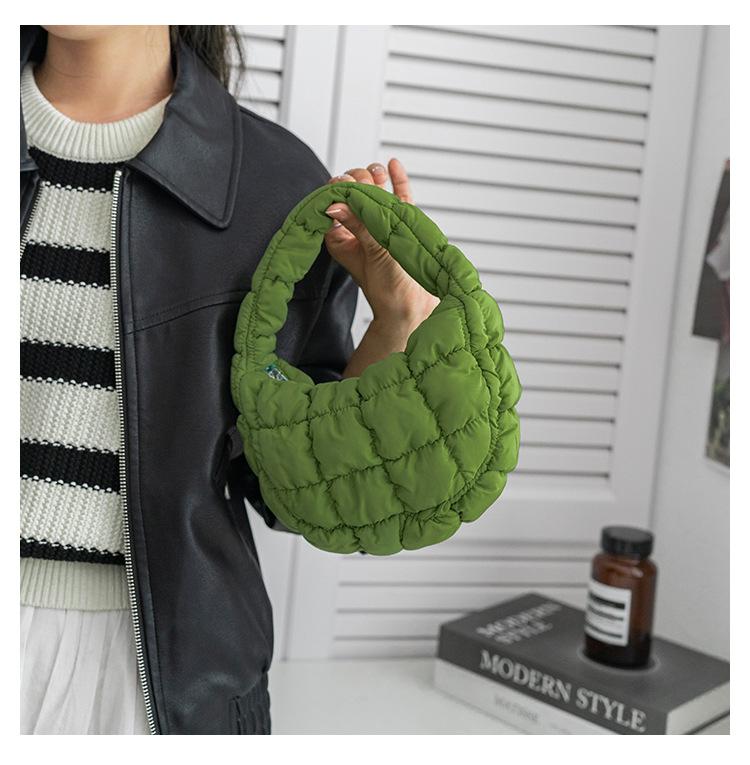 Fashion Quilted Shoulder Bags for Women Handbag Mini Cloud Pleated Bags Puffer Dumpling Bag Luxury Tote