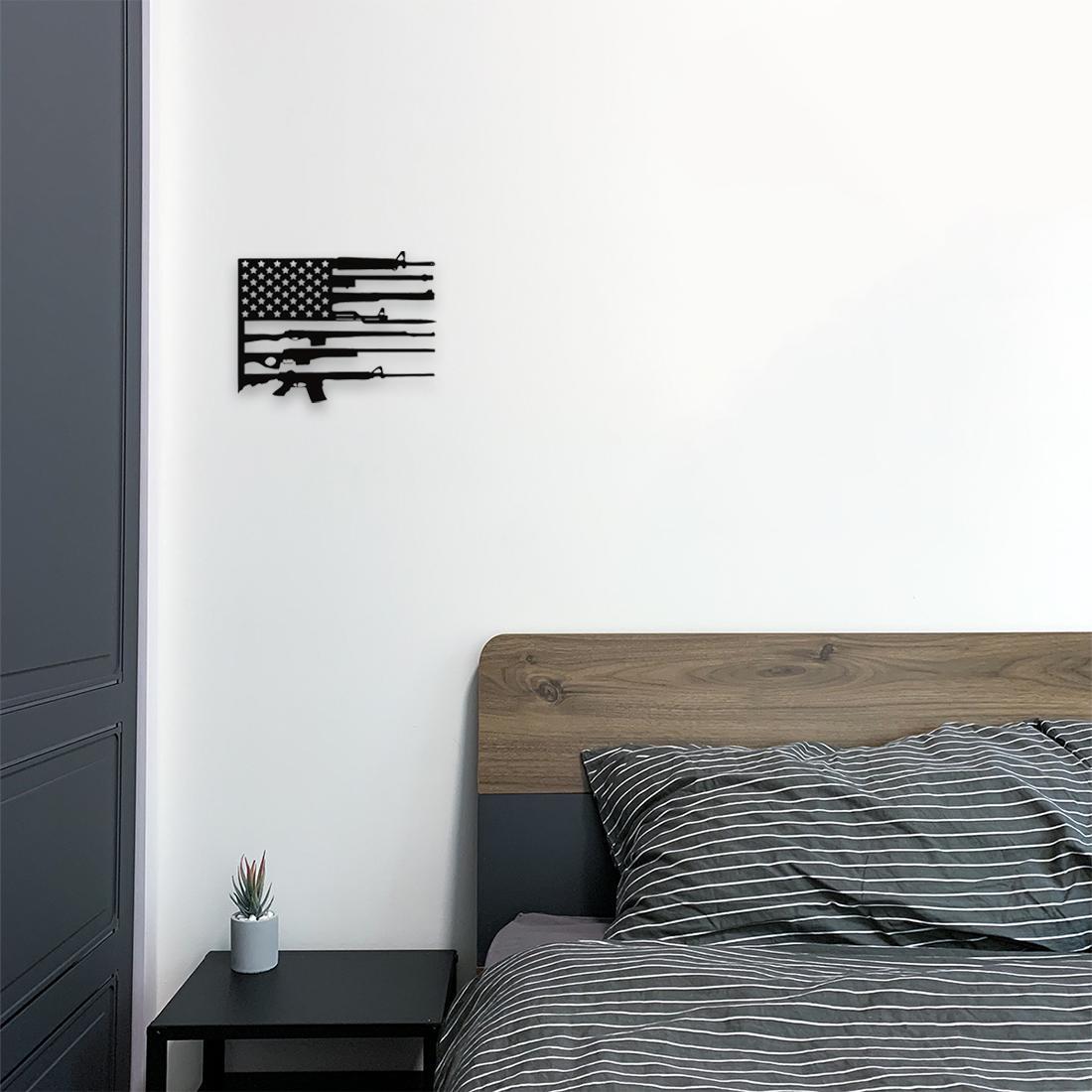 American Flag Metal Wall Art, Personalized Patriotic Decor for Independence Day accessories , Perfect for Home and Lovers of America