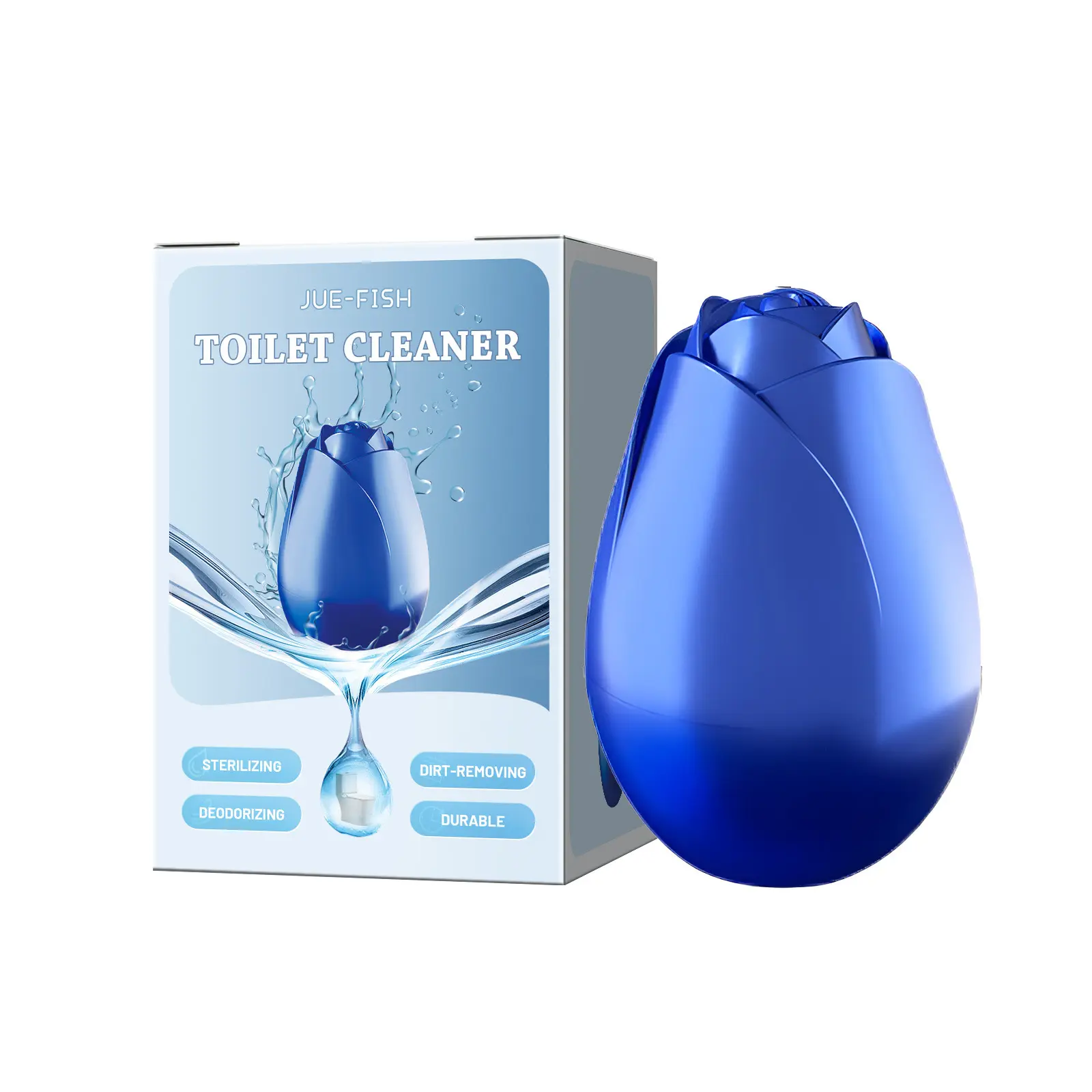 Jue-Fish Toilet Rose Cleaner Household Bathroom Toilet Stain Remover, Deodorizer, and Fragrance Retaining Toilet Cleaner