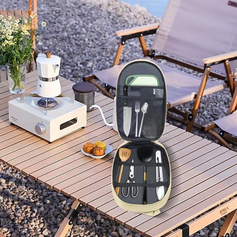 Outdoor cookware Portable storage bag Outdoor camping Kitchenware storage bag Tableware Picnic supplies Camping tool storage