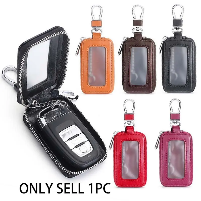 Portable Car Key Holder, PU Material, Car Key Protector, Secure Storage Solution, Durable Design, Ideal for Daily Use & Travel Essentials, Car Key Accessory