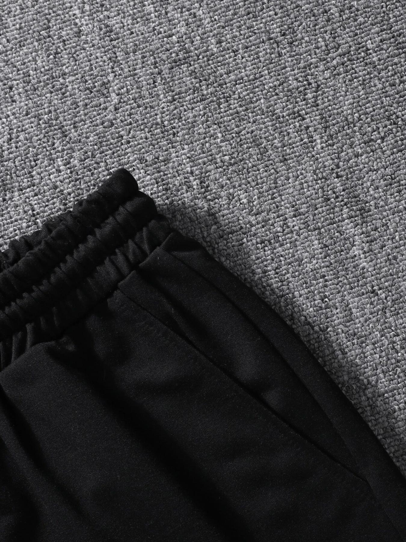 Menswear Letter Print Drawstring Waist Pajama Shorts, Regular Fit Casual Comfy Soft Pocket Sleep Shorts, Mens Shorts, Shorts for Men, Summer Lounge Bottoms, Loungewear, Summer Clothes, Nightwear, Mens Fashion, Comfy Fabric, Lounge Pajamas