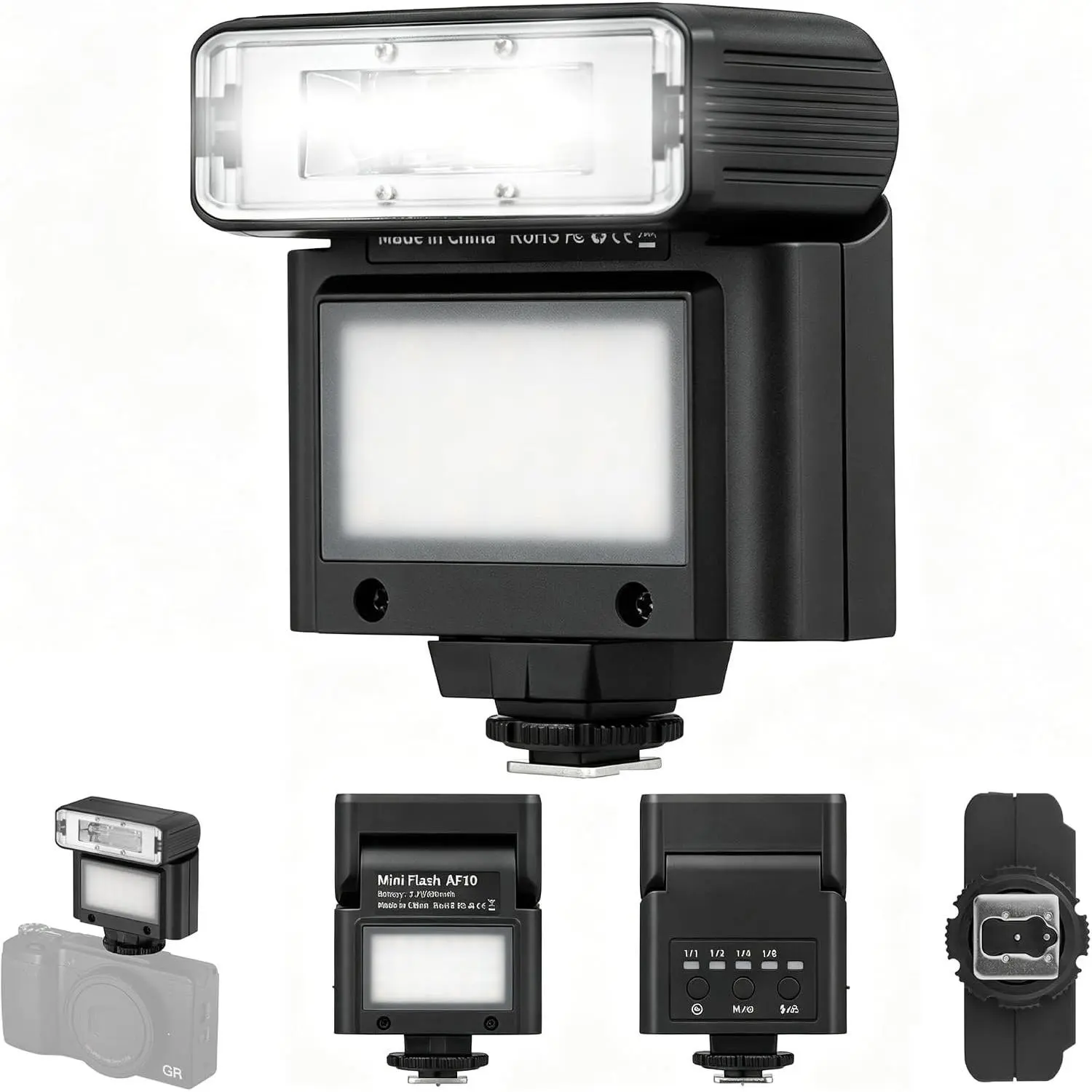 AF10  Flash, Rechargeable Manual Speedlite