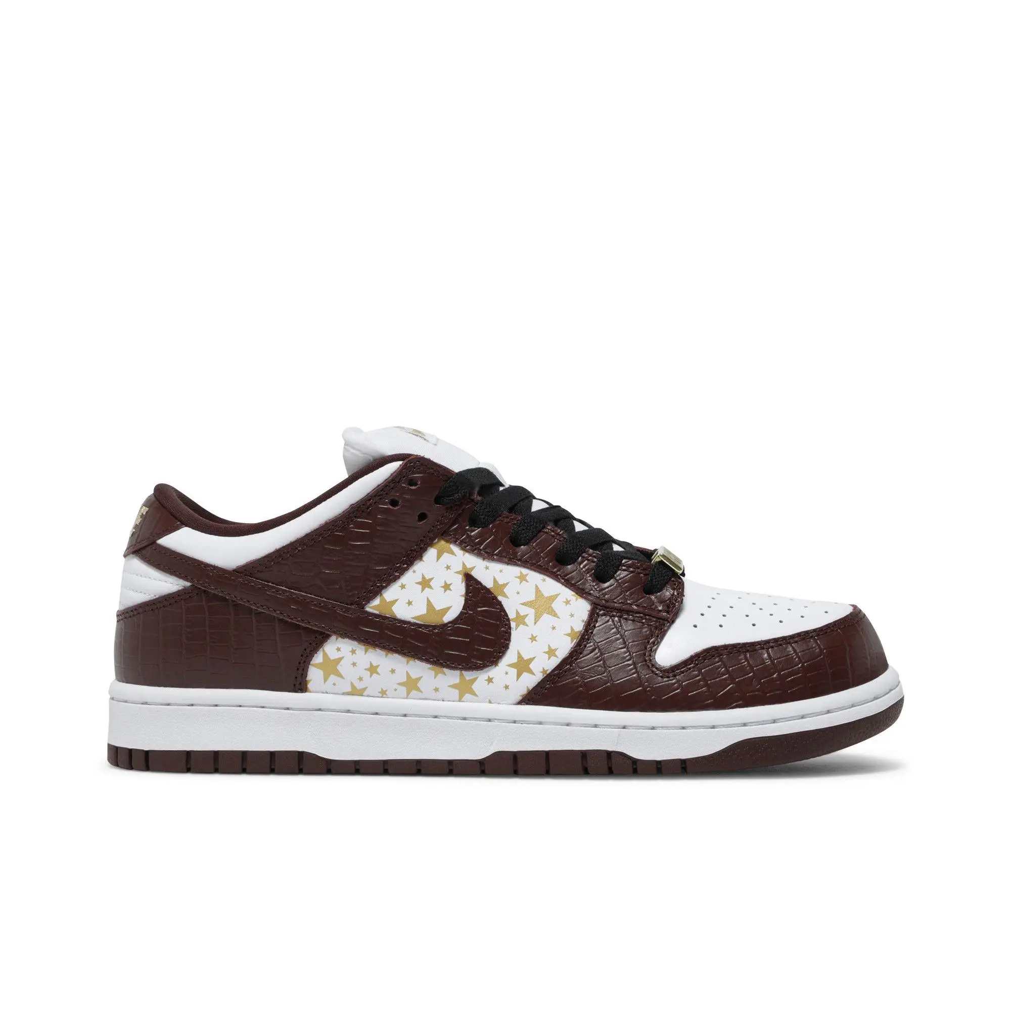 Supreme x Nike Dunk Low OG SB QS 'Barkroot Brown' (Unisex) White/Metallic Gold/Barkroot Brown sneakers DH3228 103