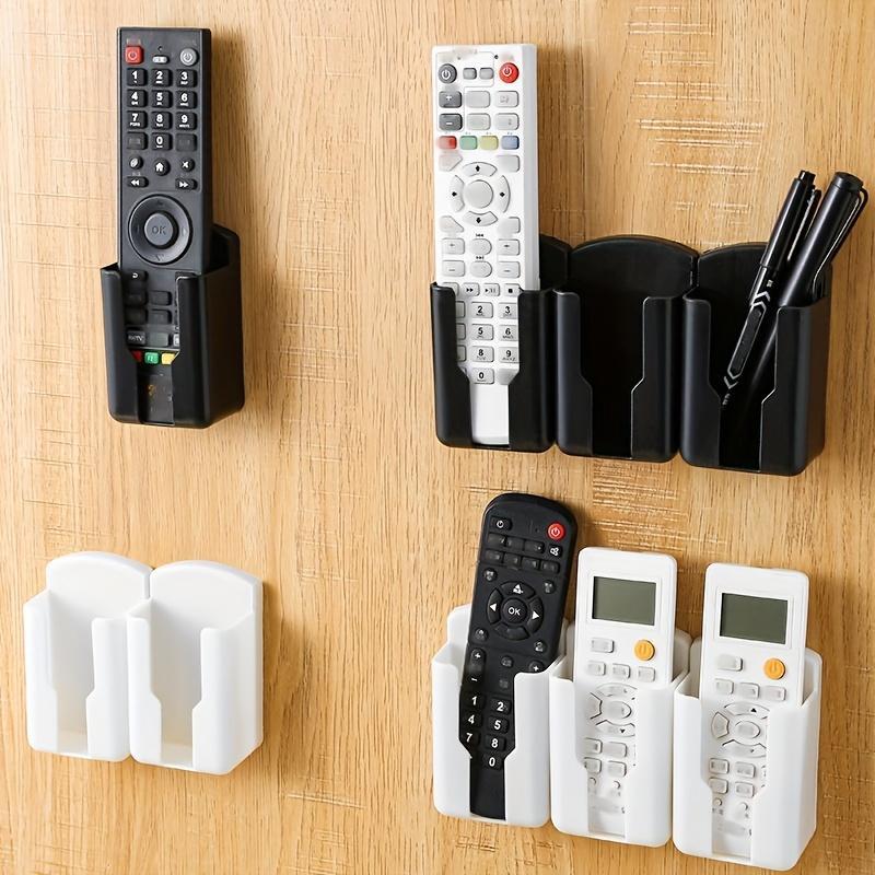 Wall Mounted Remote Control Holder, 2 Counts Multipurpose Remote Control Storage Box, Multifunctional Storage Rack for Home Office, Organiser, Controller Holder