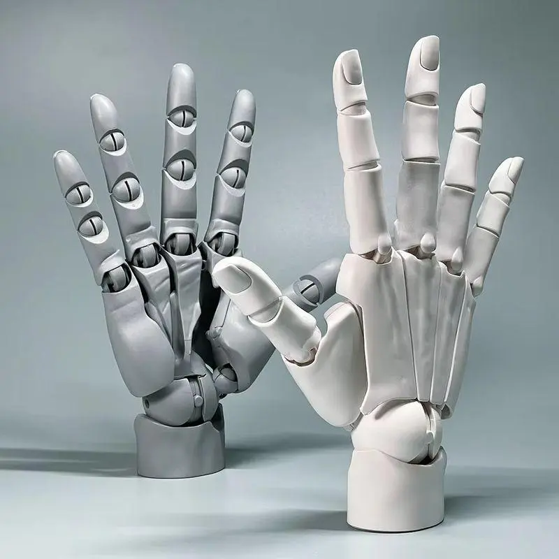 2026 new Highly Articulated 1/1 Scale Hand Model, Left & Right Hands, Jointed Anatomical Sculpture for Art Drawing Reference Anime Figure