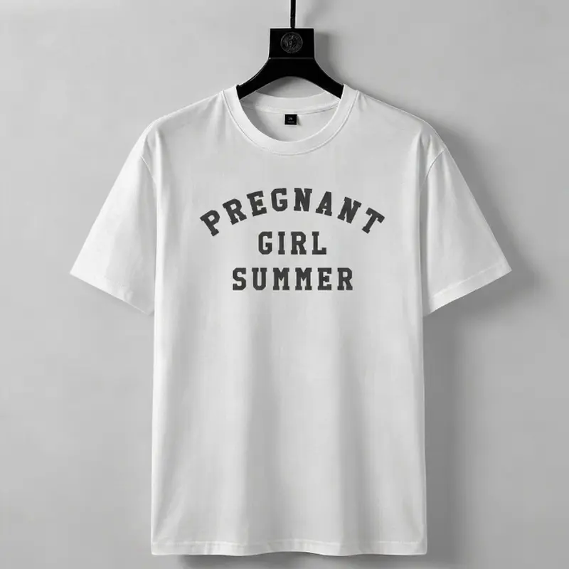 Women’s Bold Black Maternity Statement Summer Tee, Pregnancy Announcement Shirt for Moms-To-Be, Casual Maternity Clothing