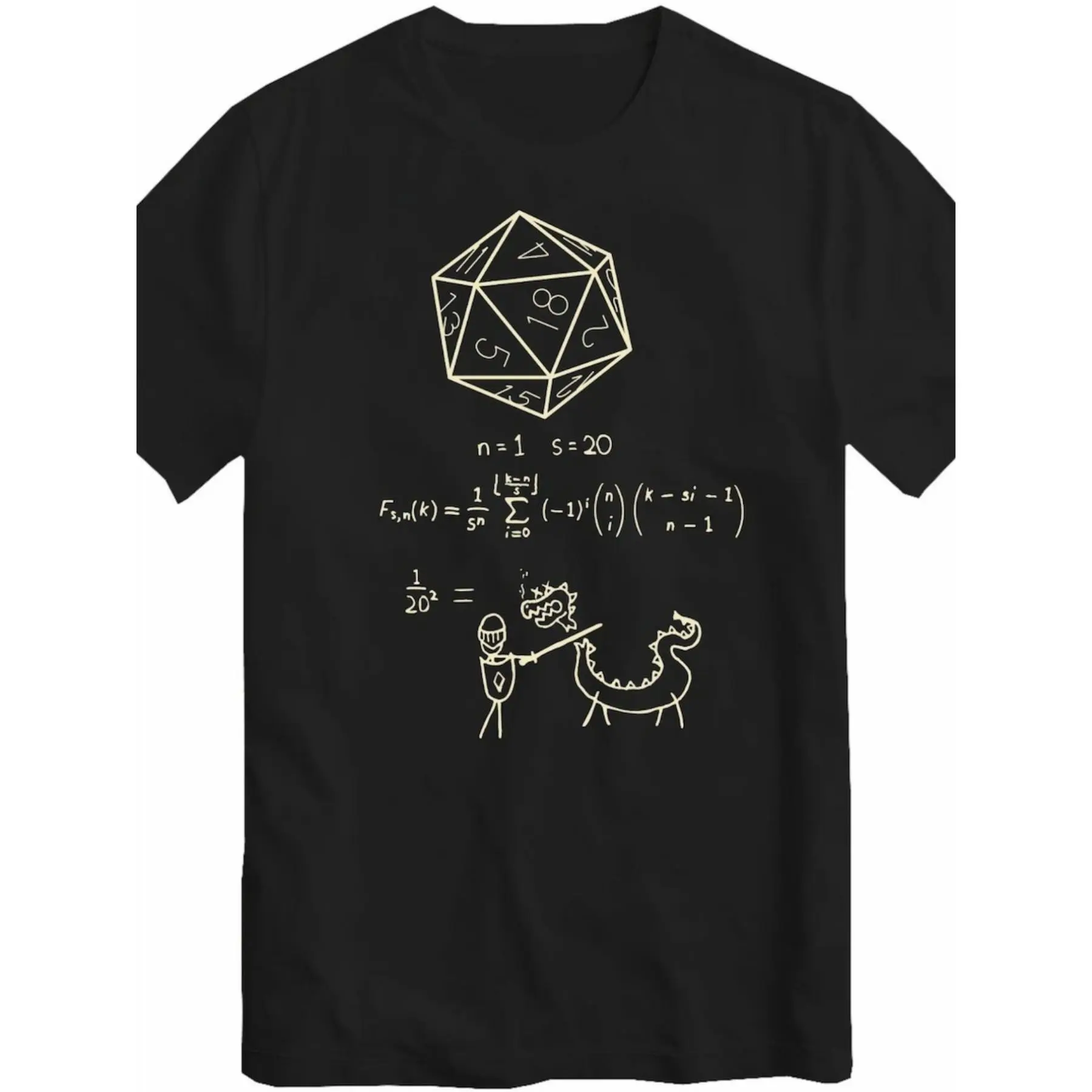 Casual Gamer Shirt Featuring a Vintage D20 Icon, Perfect for Tabletop RPG Enthusiasts.This Unisex T-Shirt Makes a Humorous Gift for D&D Players And Is Suitable for Parties, Beach Outings, And Sports Activities, Ideal for All Seasons, Plus Size