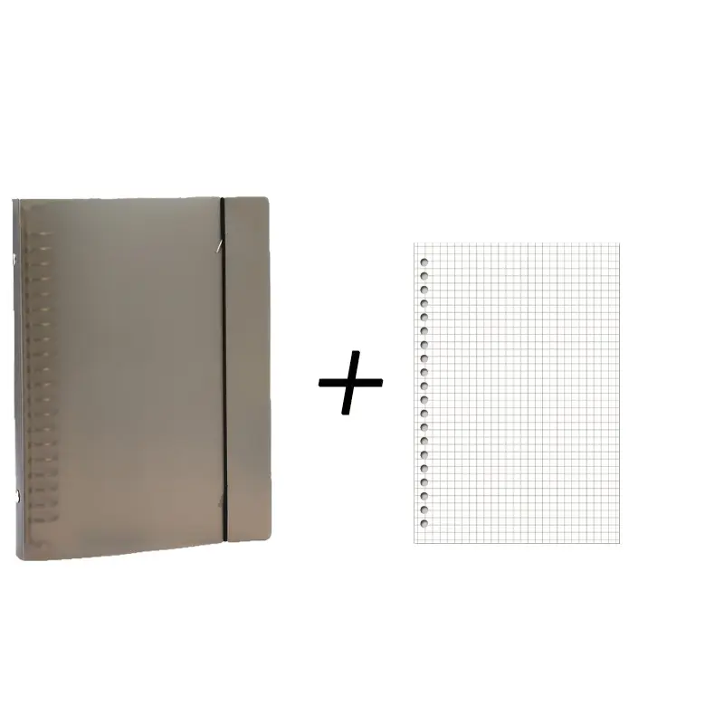 A5 detachable loose leaf notebook, PP file storage instead of core student notebook minimalist 20 hole loose leaf notebook.