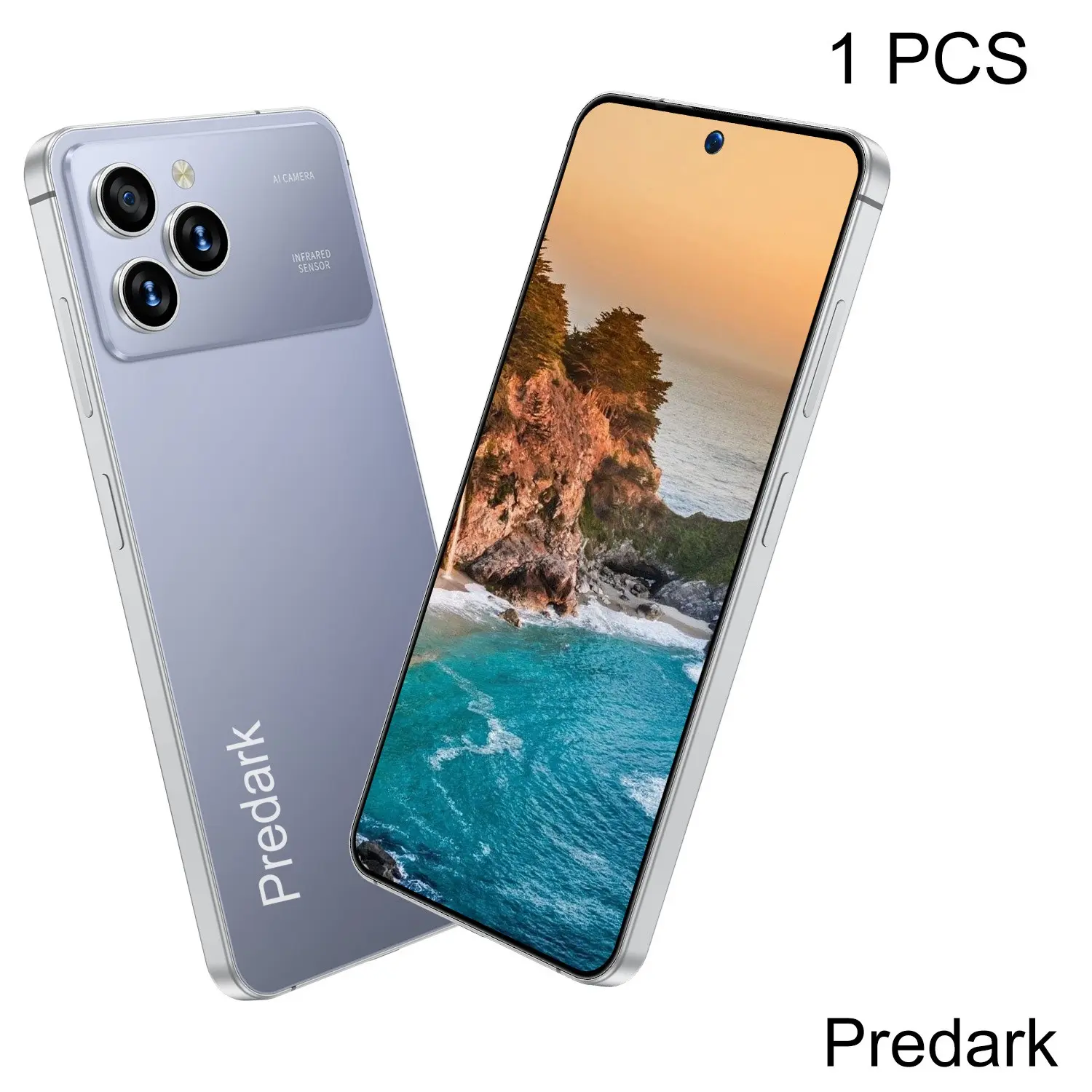 Predark I25 Ultra Smartphone, 7.2 Inch Large Screen, 4GB RAM 32GB Storage, Dual Camera, 4300mah Battery, Octa-Core Processor, Android 12, Dual Sim, Flat Screen Smartphone