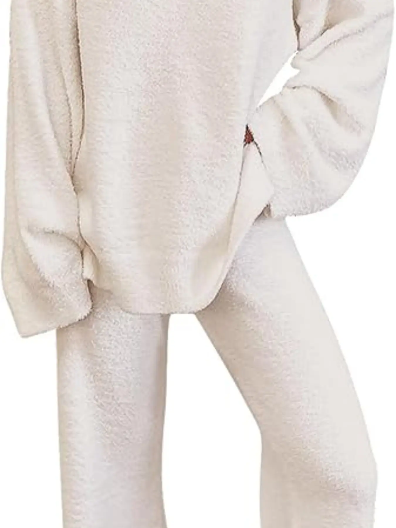 2-Piece Set Comfortable Soft Fluffy Home Wear Women's, Cozy and Plush Clothing for Daily Use, Perfect for Relaxing at Home