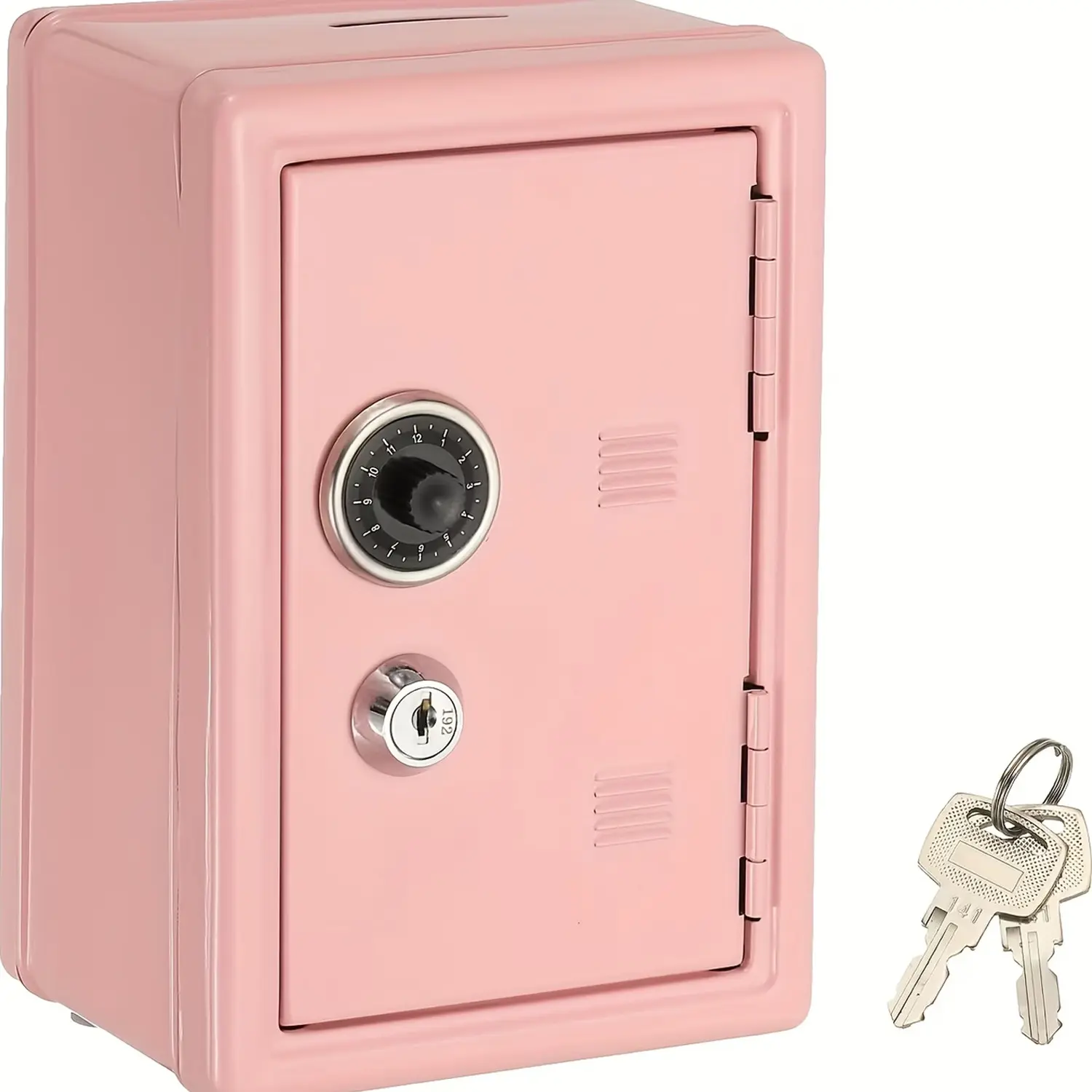 Heavy-Duty Metal Key Safe Box, Large Capacity Security Vault, Reinforced Lock, Key Entry & Emergency Unlock, Portable Secure Storage