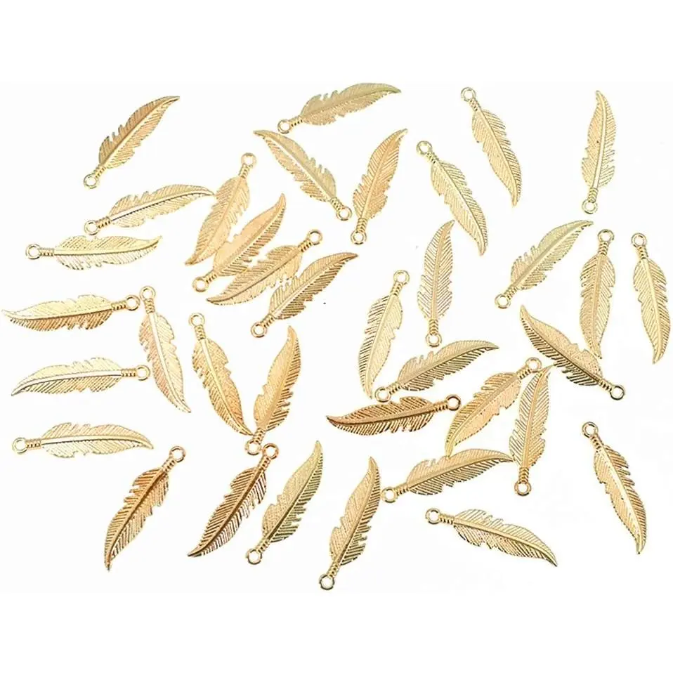 100 count Alloy  Charms Pendants Easter Angel Wing  Dangle  for DIY Crafting Bracelet Necklace  Making Findings Accessory