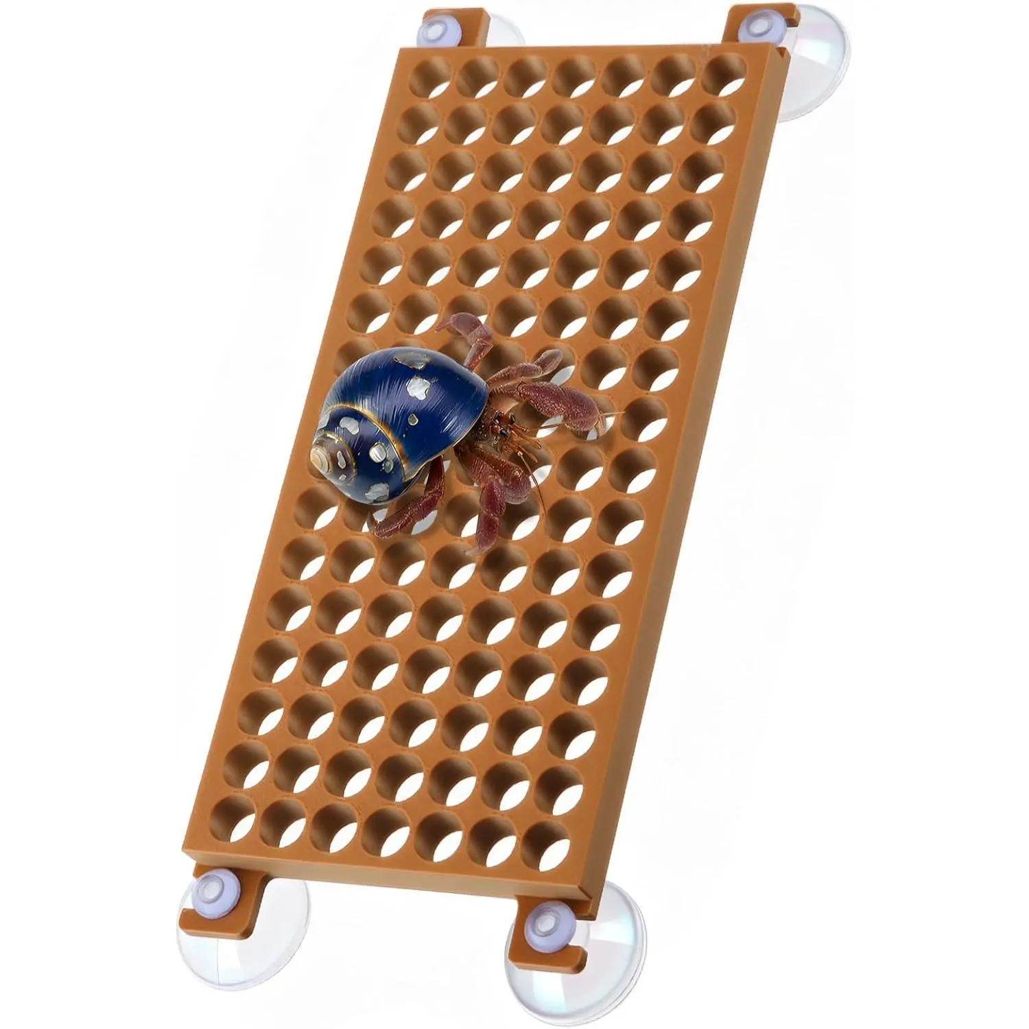 Hermit Crab Climbing Toy, Climbing Toy for Hermits, Reptile Habitat Decor Exercise Playground Hermit Crab Accessories for Tank and Aquarium Decoration (Brown)