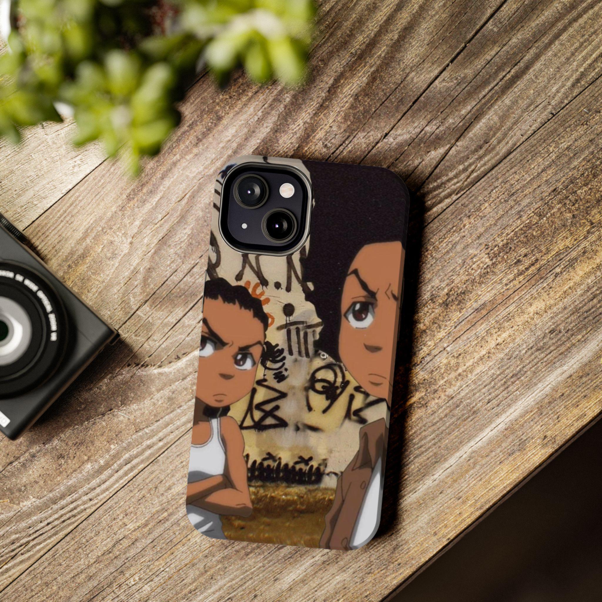 Boondocks Riley's Cartoon-Theme Durable Protective Phone Cases for iPhone 11-16 - Shockproof & Wear-Resistant Glossy Finish - Cool Gift for Easter, Christmas, Halloween, or Birthdays