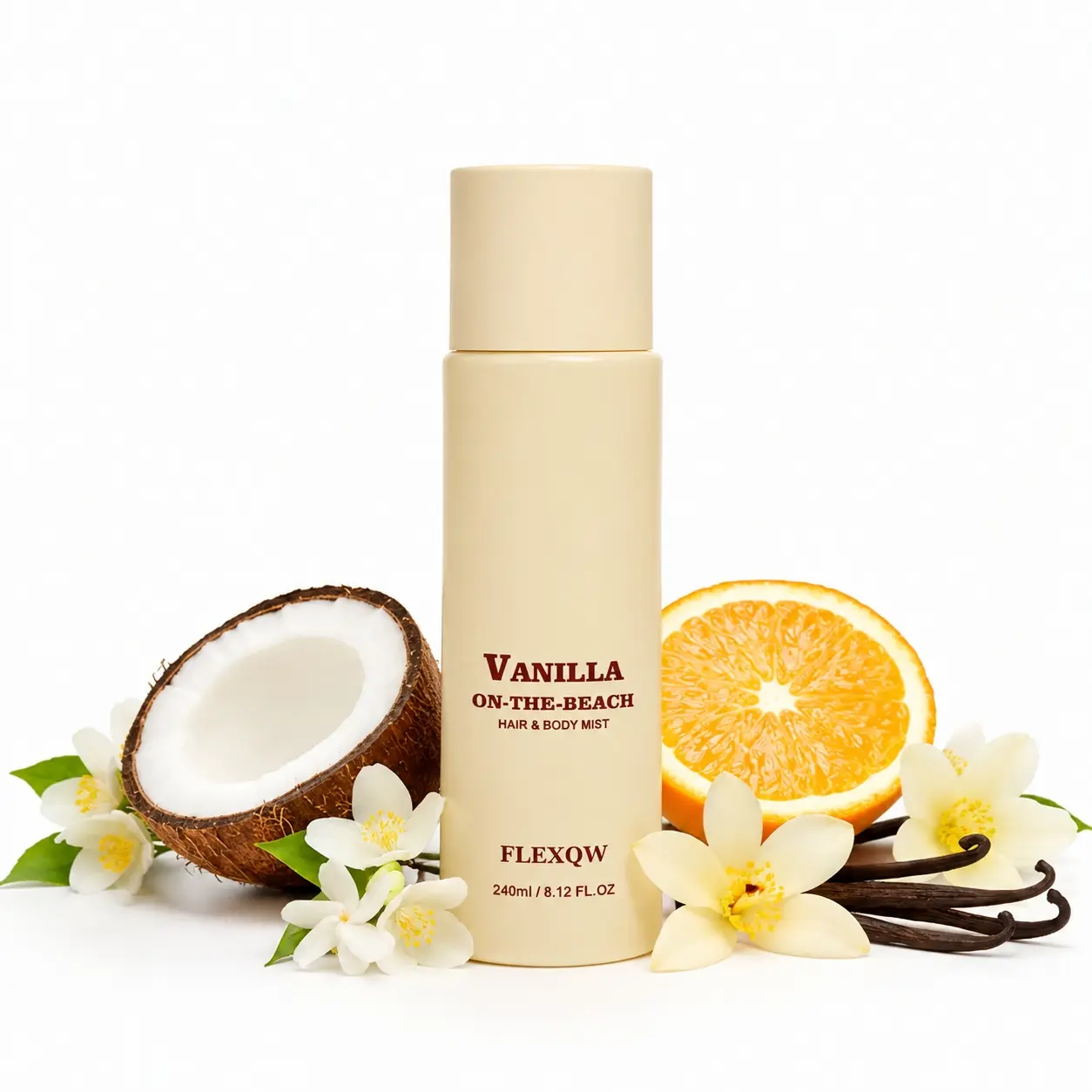 Vanilla-on-the-Beach Perfume | Warm Gourmand Hair & Body Mist | Water-Based | Alcohol-Free & Long-Lasting | Perfect for Layering | Lightweight and Non-Sticky formula | Smell Sweet All Day | Long-lasting gourmand freshness | Summer Scents
