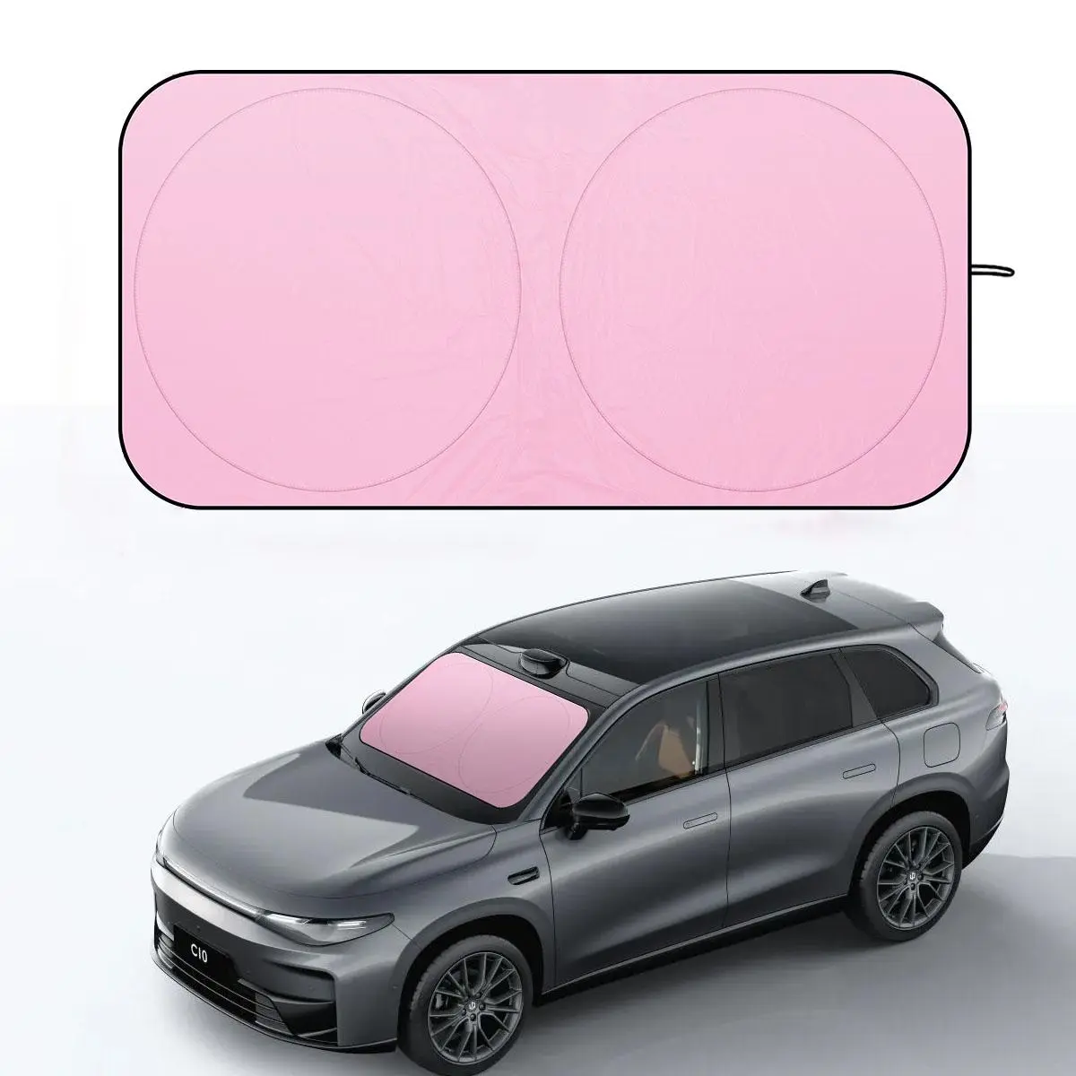 Car Windshield Sun Shade, Universal Foldable Sun Visor, UV Reflective & Heat Insulation Sun Cover for All Vehicles