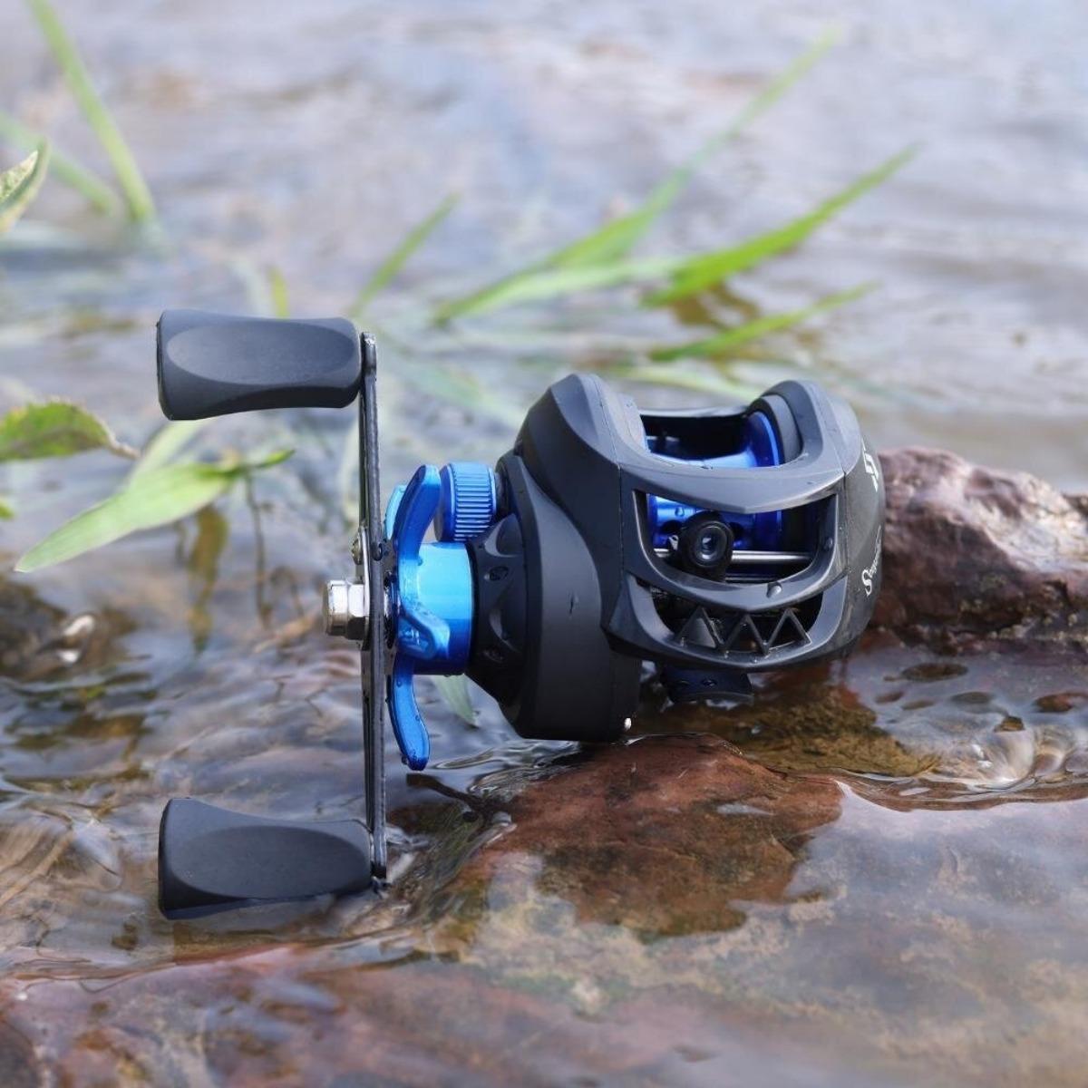 Sougayilang Fishing Reels 4 Color 7.2:1 Ratio Baitcaster Reel Baitcasting Fishing Reels Front Drag Spinning Reel Casting Fishing Reel Outdoor Fishing