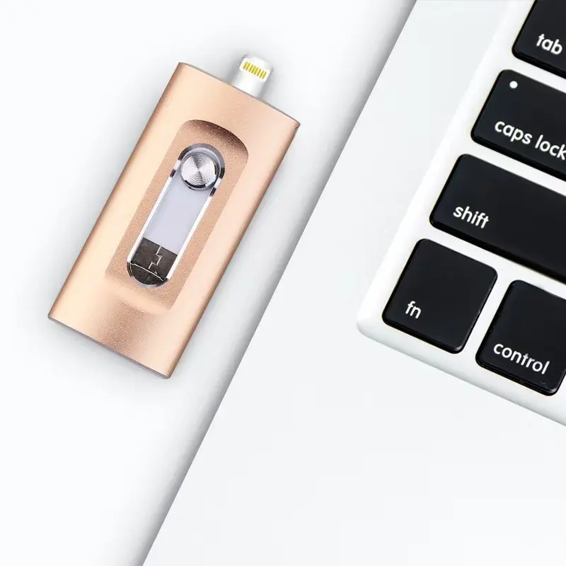 3-in-1 USB Flash Drive for Apple Phones, 1T/512G Large Capacity, Dual-Use Storage Accessory for Mobile Phones & Computers