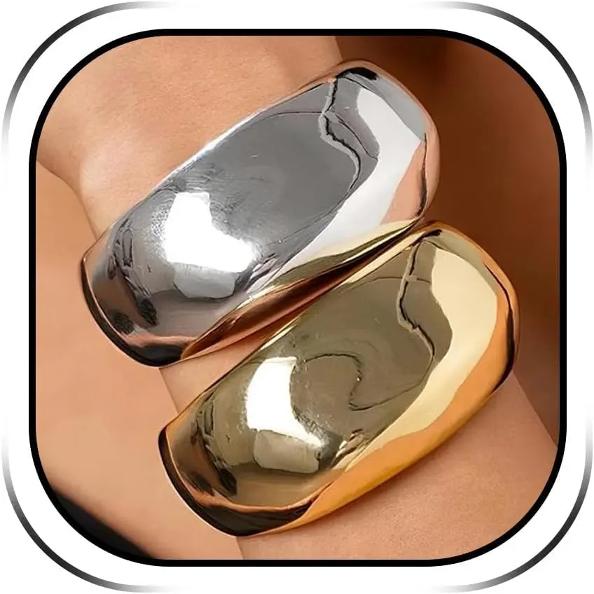 Bangles for Women Bangle Bracelets Chunky Bangles Bracelets Non Tarnish / Bracelet for Women Trendy  Gifts