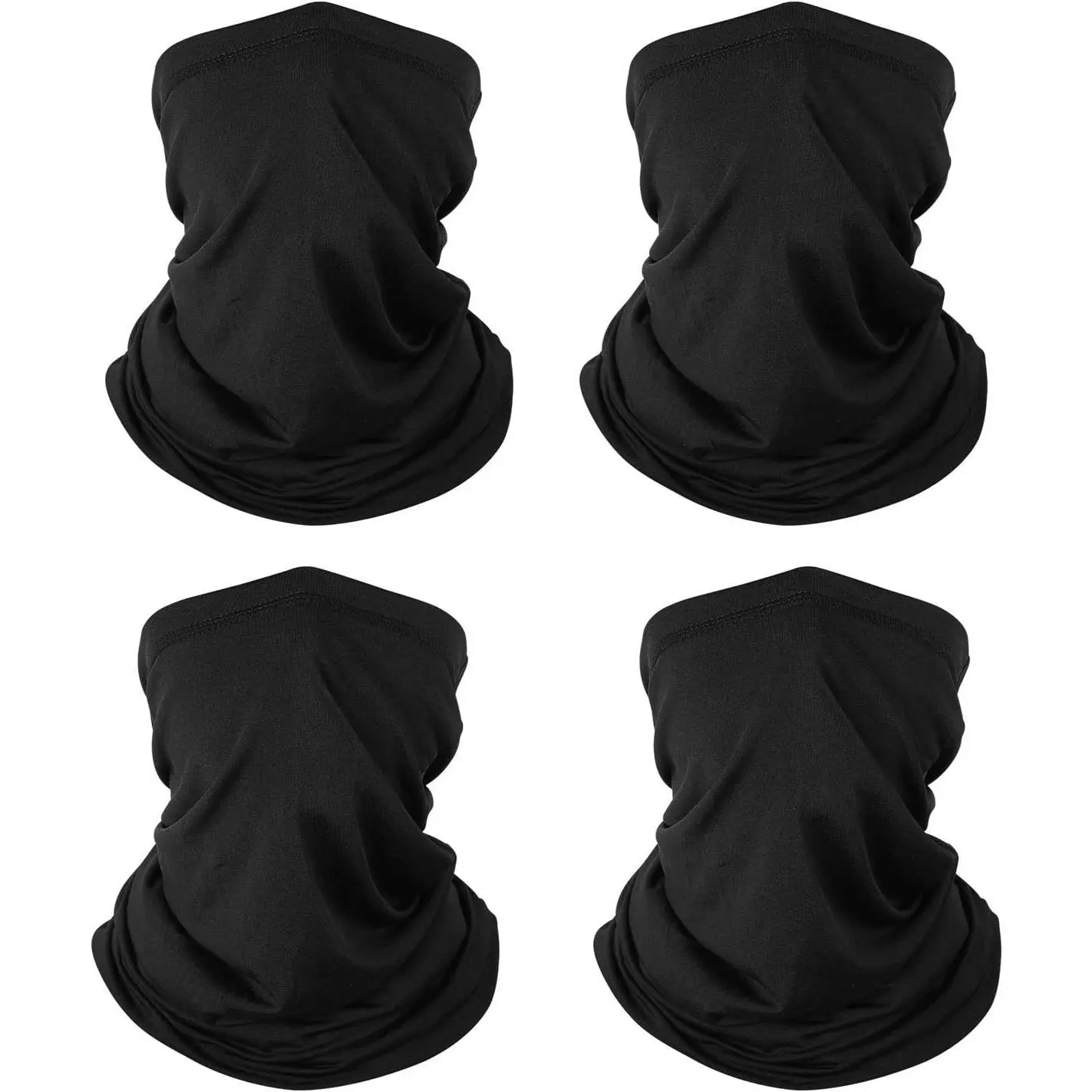 Unisex One Size Stretchy Long Gaiter Mask - Motorcycle Protective Gear, Cooling Windproof Breathable Bandana for Running/Cycling, Dust Sun UV Protection, Lightweight Soft Cover