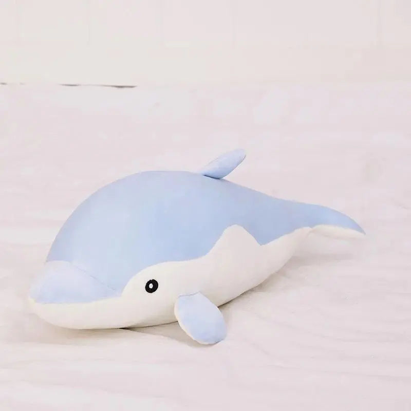 35cm Kawaii Dolphin Plush Toys Lovely Stuffed Soft Cartoon Animal Pillow Dolls for Boys Girls Sleeping Cushion Gift