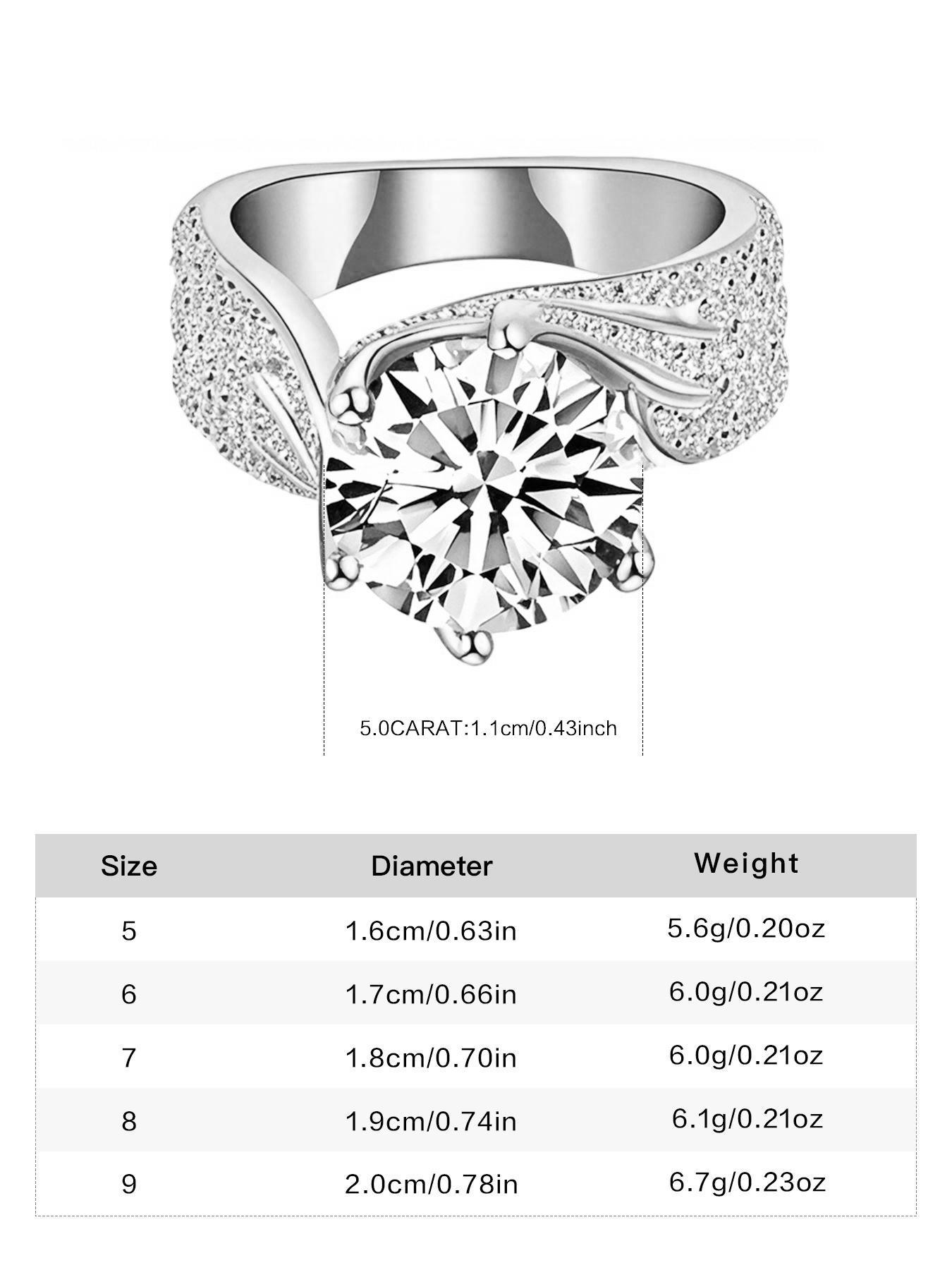 S925 Sterling Silver Fashion Promise Ring, Luxury Engagement Ring for Women, Trendy All-match & Exquisite Jewelry for Birthday Gift with Box, Gifts for Girlfriend