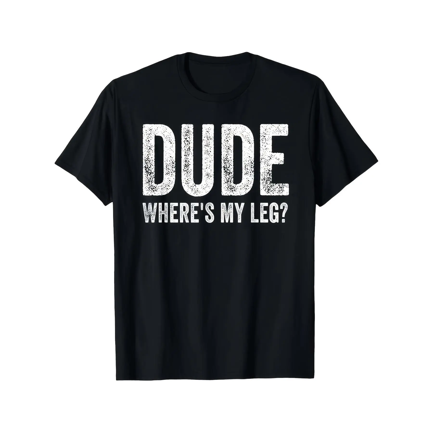 [100% Cotton] 100% Cotton Amputee Joke Shirt Funny Handicap Disabled Wheelchair Gift Unisex T-Shirt, Moisture-Wicking Sports Shirt Comfortable for Casual Outings, PLUS SIZE