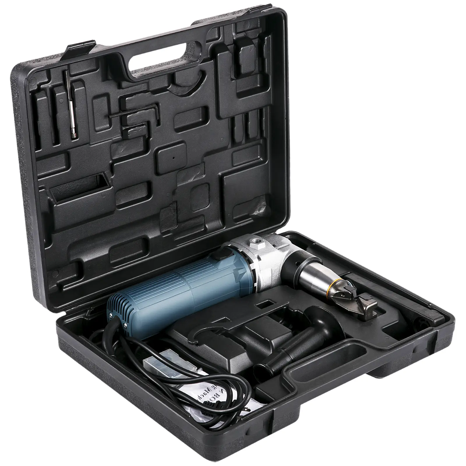 Electric Metal Nibbler 625W Nibbler Metal Cutter 1000RPM High Speed Rotor 0.16in/4mm Metal Nibbler 110V w Replaced Blades Storage Case Sheet Metal Nibbler for Cutting Stainless Steel, Aluminium