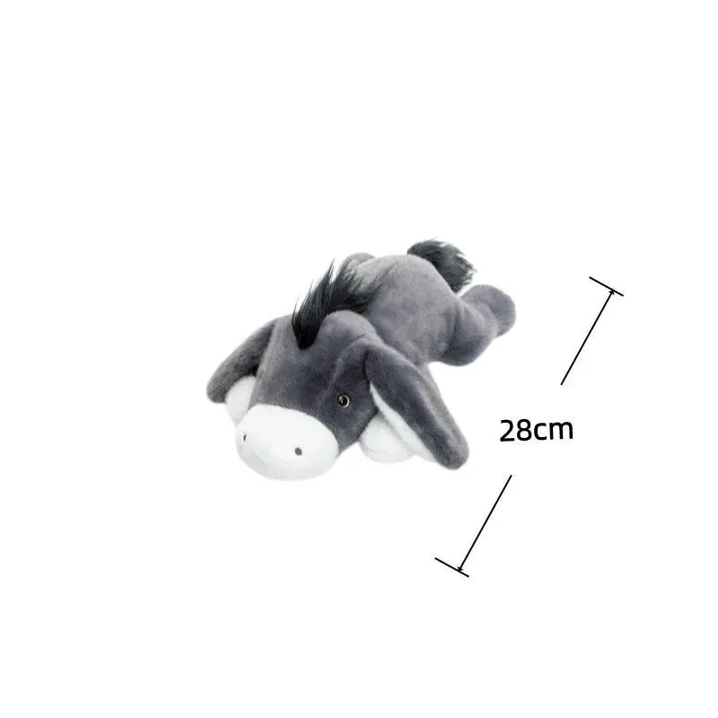 Donkey Plush Toys 28/38/58cm Simulated Donkey Squishy Stuffed Doll Throw Pillow Soft Sofa Cushion Home Decor Toys Birthday Gifts