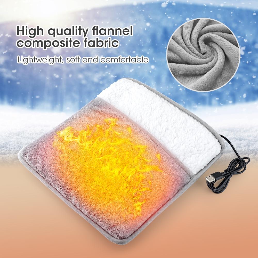 Electric Foot Warmer Heated Pad, Heater Machine, Washable Flannel Heating Mat, Comfortable Home Relaxation & Warmth Partner, Ideal for Cold Weather